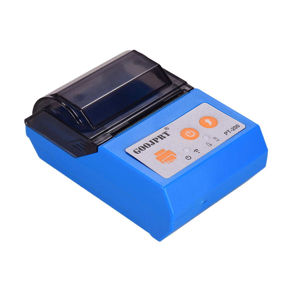 Aibecy GOOJPRT PT200 Portable Wireless BT 58mm Receipt Thermal Printer Mini Personal Bill Printer Compatible with ESC/POS Print Commands Set for iOS Android Windows for Restaurant Supermarket Retail