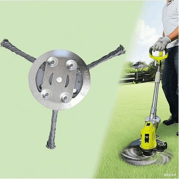 1Pcs Steel Wire Trimmer Head for 5.5mm Straight-Shaft Weed Eaters - 6" Heavy-Duty Replacement Head | Fits Grass Trimmers Only (Verify Compatibility!)