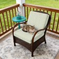 thumbnail image 4 of Outdoor Patio Cushion Covers 2 Pack Minimalist Light Green Striped Patio Chair Cushion Covers Modern Art Vertical Line Print Waterproof Outdoor Seat Cushion Covers for Patio Furniture 20"x18", 4 of 9