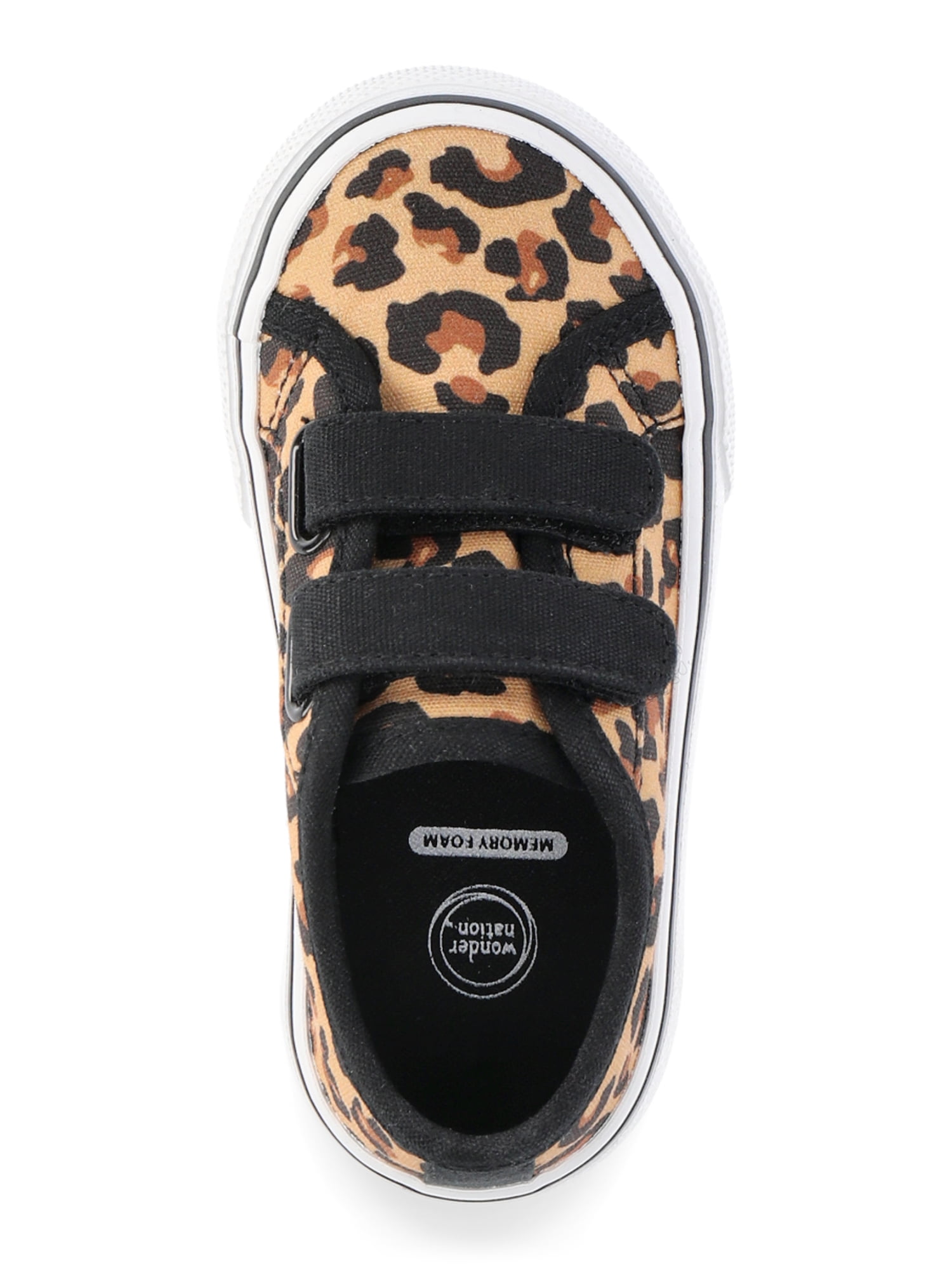 Wonder Nation Toddler Girls Canvas Skate Sneakers