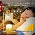 thumbnail image 4 of Aertyole Warm Candle Lamp with Bulbs, Timer and Dimmer, Electric Candle Lamp Warmer, House Warming Gifts New Home Bedroom Decor Dimmable Wax Melt Warmer for Scented Wax with 2 Bulbs, Jar Candles, 4 of 7