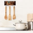 thumbnail image 6 of PhooArto Key Holder for Wall Decorative with 5 Key Hooks, Kittens Eating Pizza Galaxy Holders Wall Mount Organizer with Mail Key Rack, Self Adhesive, 6 of 7
