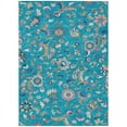 thumbnail image 2 of Addison Rugs Chantille Indoor/Outdoor Transitional Geometric, Abstract Teal Washable Rectangle Rug, 2'6" x 3'10", 2 of 6