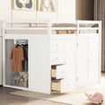 thumbnail image 4 of Loft Bed With Built-in Wardrobe Storage - Sleek Bedroom Furniture Stylish Units Space Enhancing, 4 of 7