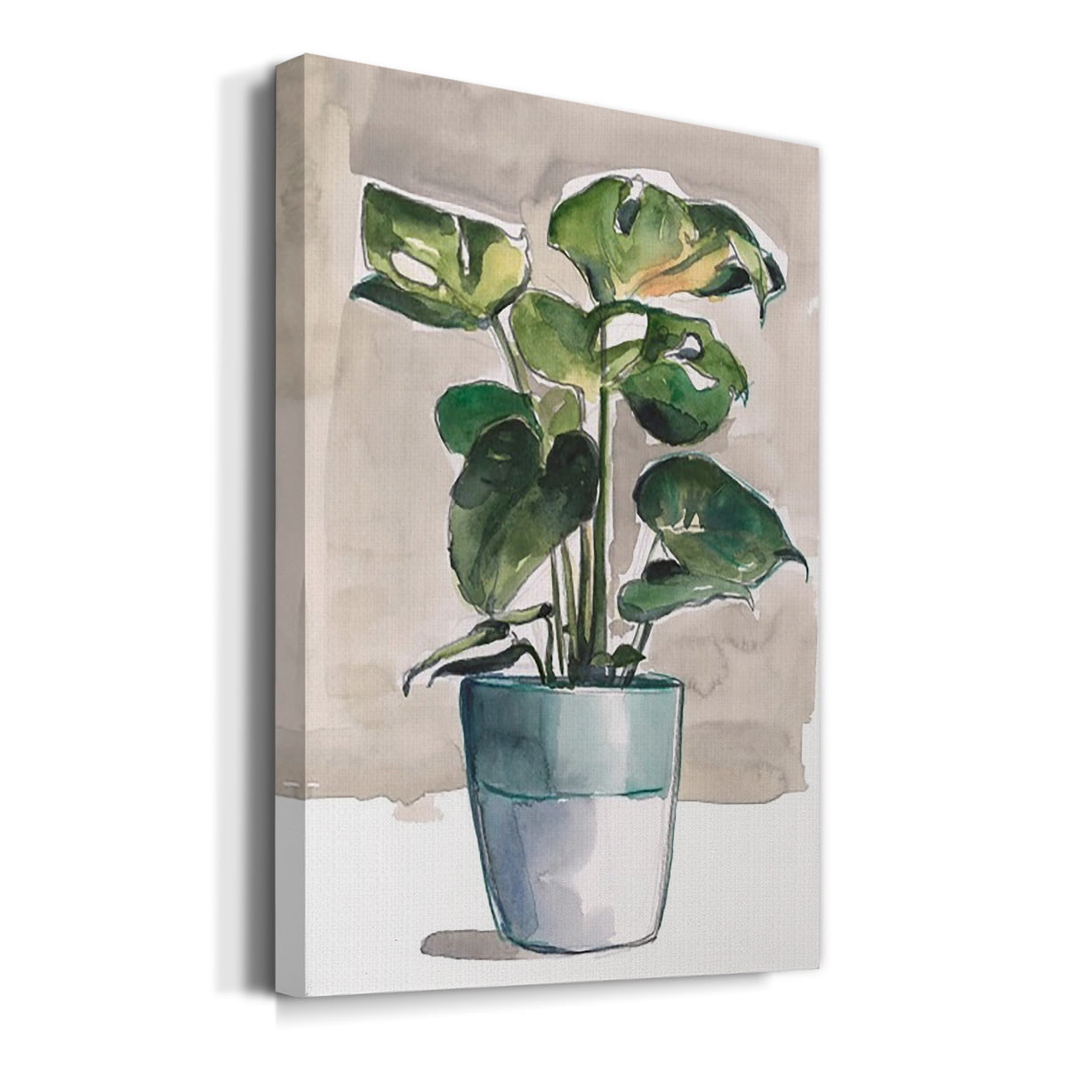 Potted Houseplant II Premium Gallery Wrapped Canvas - Ready to Hang
