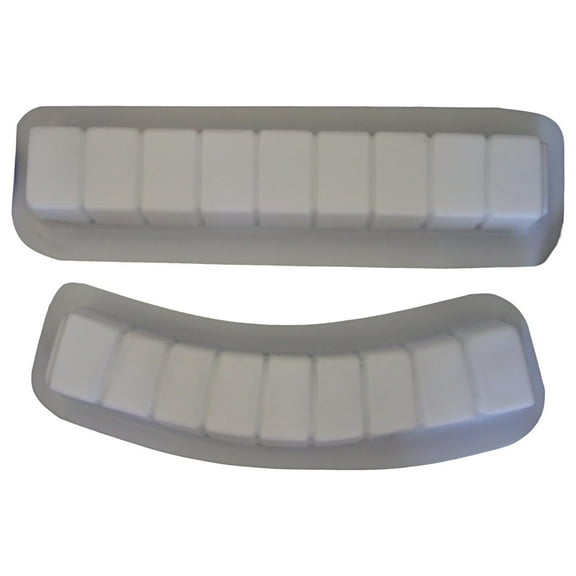 Brick Curve and Straight Plastic Craft Molds use Concrete to Make into Borders Edgers and Edging 5014