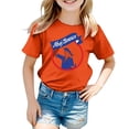 thumbnail image 1 of XDZJLR T-Shirt pour Filles Imprimé Coloré Carnaval Col Rond Manches Courtes 6-7 Ans, 1 of 4