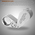 thumbnail image 2 of CHUANK Folding 40x Magnifying Glass with LED Light for Jewelry Inspection and Currency Authentication, 2 of 5