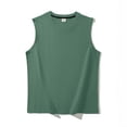 thumbnail image 2 of Hessimy Mens Sleeveless Tank Tops Workout Muscle Gym Shirt Athletic Bodybuilding Slim Fit T Shirts（Green,L), 2 of 3