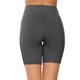 thumbnail image 5 of Gibobby Pantalones cortos de yoga Control de cintura Abdomen Entrenamiento de mujer Correr Yoga Pantalones de yoga Pantalones de yoga cortos altos(Gris oscuro,M), 5 of 5