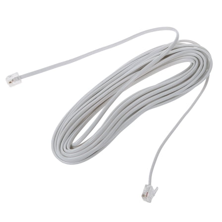 New Arrivals 9M 30ft RJ11 6P2C Modular Telephone Phone Cables Wire White