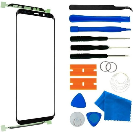 View of Original Samsung Galaxy S8 Plus Screen Lens Glass Replacement Kit,Front ...