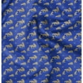 thumbnail image 1 of Soimoi Blue Poly Georgette Fabric Bear Animal Decor Fabric Printed Yard 52 Inch Wide, 1 of 5