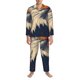 thumbnail image 3 of Fotbe American Bald Eagle A Pijama de Hombre con Estampado de Manga Larga, Conjunto de 2 Piezas, Ropa de Dormir Suave y Cómoda con Bolsillos-Small, 3 of 7