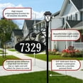 thumbnail image 4 of Address America USA Handcrafted, Double-Sided Park Place Oval Address Sign With Solar Light - 47" Pole, 4 of 4