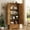 Brown, variant on Walsunny 65" Tall Pantry Cabinet Wood Food Cabinet Pantry Storage Organizer Freestanding with 2 Doors 4 Shelves 1 Drawer for Kitchen Dining Room Living Room White