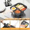 thumbnail image 3 of Baking Tool Set Frying Pan Three Piece Separate Style Frying Pan Non Stick Frying Pan for Eggs with Heat Handle Multi Functional Breakfast Cooking Utensil Suitable for All Stoves Pastry Tools,Cake De, 3 of 5