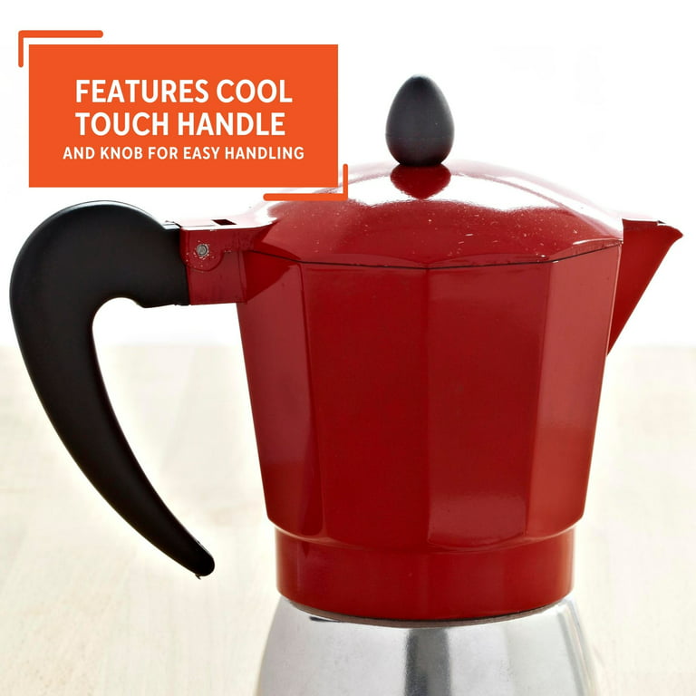 IMUSA Electric Espresso/Moka Maker Red - 6 Cup