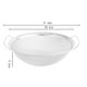 thumbnail image 3 of Colador de malla de acero inoxidable para arroz, escurridor de verduras para el hogar (diámetro de 28,5 cm, doble asa plateada), 3 of 7