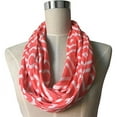 thumbnail image 6 of Pop Fashion Women's Scarf with Hidden Zipper Pocket & Pattern Print Square Geometric (Coral), 6 of 6