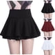 thumbnail image 3 of Minifalda plisada de gasa para mujer: corte A de cintura alta, cintura elástica, tallas S-XL, 92 % poliéster. Bonita falda informal., 3 of 5