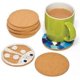 thumbnail image 2 of Runde Cork Coaster Table Set, Pots, Pans And Plants, 19 Cm Diameter X 1 Cm Thick, 3-Series Set, 2 of 4