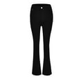 thumbnail image 5 of MHFRRA Women's Jeans Women Micro Flared Pants Nine Point Petite High Waisted Wide Leg Flared Jeans, 5 of 8