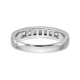 thumbnail image 5 of 14K White Gold Ring Band Wedding Diamond Square 7-Stone Channel, 5 of 7