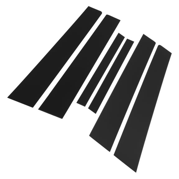 Unique Bargains 6pcs Door Pillar Window Trim for Nissan Sentra 2007-2012 Black