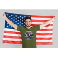 thumbnail image 4 of 4th of July American Flag Bald Eagle Mens Soft T Shirt, 4 of 5