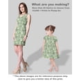 thumbnail image 5 of Soimoi Leaves Print,Cotton Cambric, Quilting Fabric Sold by The Yard 42 Inch Wide, Medium Weight Cotton Fabric, SewingSupplies,Pear Green, 5 of 5