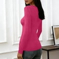 thumbnail image 5 of Dagugfen Womens Long Sleeve Tops Tunic Fitness Casual Sports Gym Workout Shirts Solid Color Summer Fashion, 5 of 5