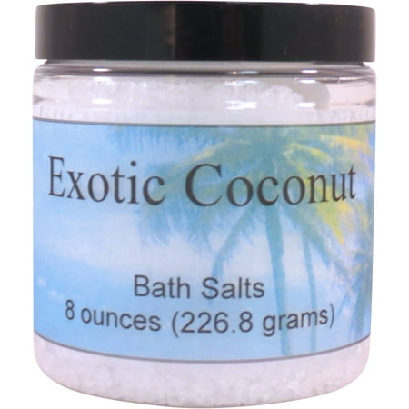 Exotic Coconut Bath Salts by Eclectic Lady, 8 ounces