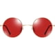 thumbnail image 2 of Gafas de sol polarizadas redondas clásicas rojas UV400 con marco de metal estilo vintage Lennon para hombres y mujeres Protección UV400 Material del marco, 2 of 5