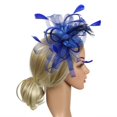 thumbnail image 5 of Baberdicy Women's Dual Fascinator - Clip & Headband Convertible - Wedding/Church Hat - Feather & Mesh Design - Value Pack A,One Size, 5 of 8