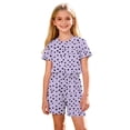 thumbnail image 6 of Auroural Big Girls Clothes 2 Piece Sets for Girls Kids Girls Fashion Cute Print Loose Short Sleeve Top Shorts Set Homewear Set, 6 of 8