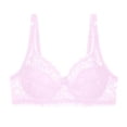thumbnail image 4 of Xdegoge Women's Lace Deep V Neck Bra Underwire Support Sheer Floral Design Adjustable Straps Scalloped Edges for Feminine Elegance, 4 of 4