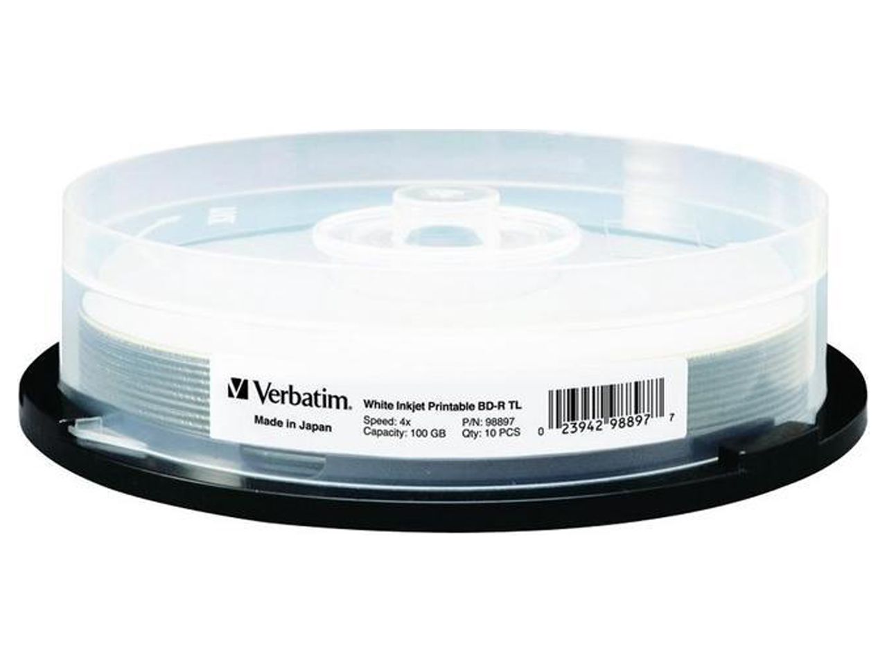 Verbatim Blu-ray Recordable Media - BD-R - 4x - 100 GB - 10 Pack Spindle - image 5 of 12