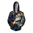 thumbnail image 5 of Sudadera con capucha y cremallera para hombre, sudadera con capucha con estampado de águila para hombre, sudadera nueva de moda, sudadera con capucha con estampado delicado, ropa, 5 of 5