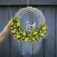 thumbnail image 4 of MOQIN Wreath for Front Door, Porch, Window Easter Decoration Bunny Hanging Sign Decoration Easter Hanging Sign Home Decoration Props Gifts, 4 of 4