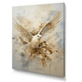 thumbnail image 2 of Designart "Minimalist Beige And Gold Peace I" Dove Canvas Wall Art, 2 of 7