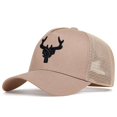 thumbnail image 4 of Gorras de béisbol bordadas con astas de animales Unisex, sombreros casuales ajustables para exteriores, sombrero protector solar, primavera y verano, 4 of 5