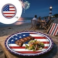 thumbnail image 2 of Twfbrm 16 Pcs 4th of July Paper Plates, 9" American Flag Pattern Disposable Plates, Food Grade Round Dessert Plate Red White and Blue Serving Dish Patriotic Party Supplies for Independence Day, 2 of 7