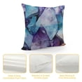 thumbnail image 4 of JEUXUS  Purple Quartz Crystal Pillows Case Soft Throw Pillow Double-Sided Digital Printing Couch Pillowcase Square, 4 of 5