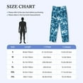 thumbnail image 4 of Fotbe Blue Tie Dye Pantalones de Pijama para Hombre, Pantalones de Dormir, Pantalones de Casa con Cintura Ajustable y Bolsillos-Small, 4 of 6