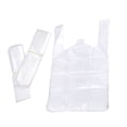 thumbnail image 2 of Xiao Hua 100 piezas de bolsas de plástico blancas de grado alimenticio con asas para envasado de alimentos, 20 * 30 cm, 2 of 5