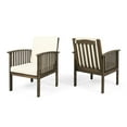 thumbnail image 2 of Outdoor Chairs (2) - Stylish And Furniture Wood ( Of 2) Seat Dimensions: 21" X 20.5" 25, 2 of 7