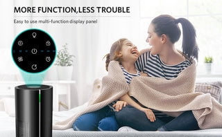 Ecotronic AP-250A Air Purifier, 258 sq ft Coverage, HEPA Filter, Black