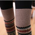 thumbnail image 4 of Women Bohemian Crochet Knitted Long Leg Warmers Spring Patchwork Knee High Warm Boot Socks, 4 of 5