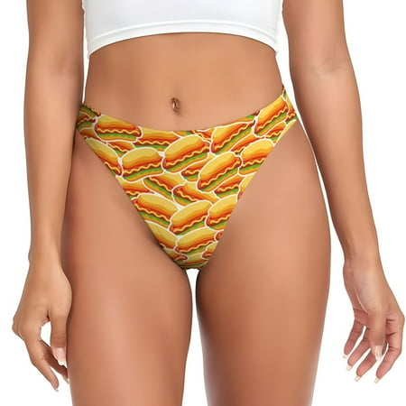 Lukts s Hot Dogs for G-String Thongs for Women -Sexy Low-Rise Panties with A Stretchy T-back  Perfect for Any Outfit  Available in XS-4XL-Medium